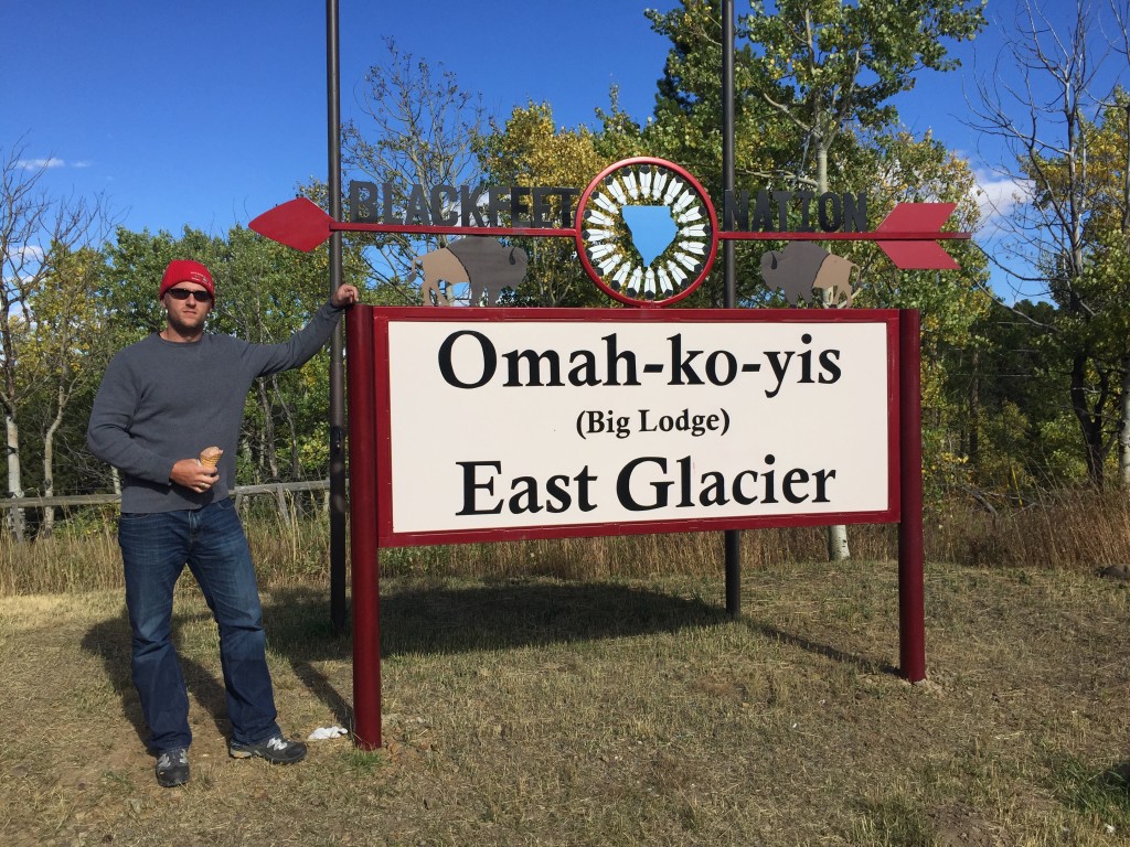 Matt and his heritage, Blackfeet Nation